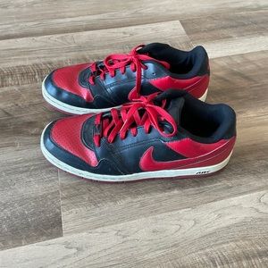 Nike Lows - Size 9.5, good quality, Red and Black